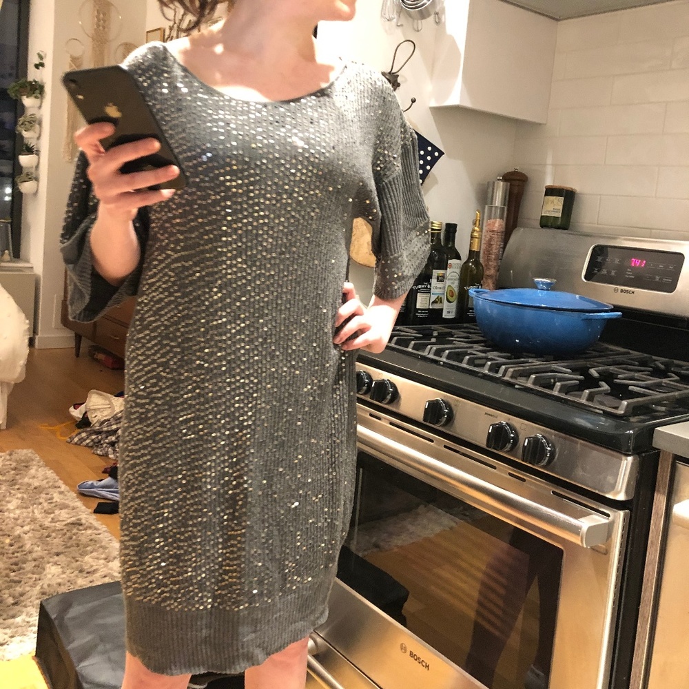 Laundry by Design Sweater Dress with Sequins